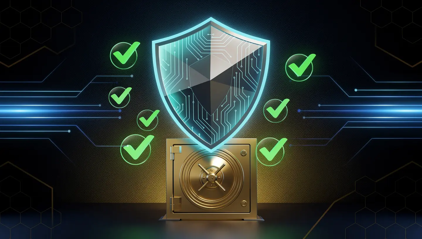 PCI DSS compliance — shield and vault